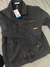 真維斯（JEANSWEST）牛仔夾克男2025秋季工裝韓版寬松休閑百搭潮流夾克男黑灰4XL 曬單實(shí)拍圖