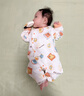 翹腳鴨嬰兒衣服新生兒連體衣夾棉滿(mǎn)月寶寶百天睡衣春秋冬季 爆米花 66cm 曬單實(shí)拍圖