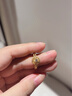 首愛(ài)珠寶足金玫瑰金冕戒指精品拋光工藝黃金鑲嵌鋯石戒七夕情人節(jié)禮物 3.93g 曬單實(shí)拍圖