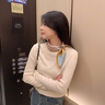 Charm Kendo真絲絲巾女2025新款桑蠶絲方巾水墨畫領(lǐng)巾生日禮物送女友媽媽 鎏金色  送老婆女朋友高級感實用 曬單實拍圖