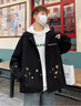 NEW OR MODE美式休閑襯衫外套男生時尚潮牌寬松大碼衣服刺繡設(shè)計感新款夾克男 黑色 XL 曬單實拍圖