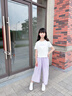 小豬彼特女童夏裝套裝2025新款夏季洋氣穿搭夏款大童兒童衣服女孩時(shí)髦童裝 18848白色+18485淺紫色【套裝】 120 cm 曬單實(shí)拍圖