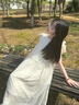 唐思薇開(kāi)春法式小飛袖連衣裙子女夏季2025小個(gè)子初戀清純奶甜美公主長(cháng)裙 杏色連衣裙 M 45/55kg 曬單實(shí)拍圖