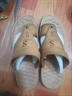 啄木鳥(niǎo)【真皮】夏季舒適透氣涼鞋男士外穿防水人字拖休閑軟底沙灘鞋 (卡其8567) 41 曬單實(shí)拍圖