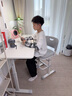 千禧華府兒童學(xué)習(xí)椅可升降椅靠背椅3-18歲課桌作業(yè)椅手搖款帶腳踏-灰色 曬單實(shí)拍圖