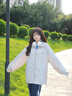 JRET超好看防曬衣女2025新款夏季寬松百搭薄款戶外防曬服外套 淺灰色 L 曬單實(shí)拍圖