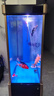 森森超白魚(yú)缸水族箱客廳大型底濾專(zhuān)業(yè)龍魚(yú)缸智能生態(tài)懶人魚(yú)缸 經(jīng)典黑 （高缸矮柜）ID屏風(fēng)款100長(cháng)x43寬x152高 曬單實(shí)拍圖