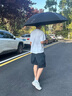 安晴anshine碳纖維遮陽傘長柄黑膠晴雨傘自動大號雙人抗風(fēng)直柄傘 登峰-全碳直柄-135cm 曬單實拍圖