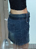 樂(lè )雅秀歐美辣妹牛仔半身裙褲女裝夏季2025年新款短裙防走光a字包臀裙子 復古藍 L 105-115斤 曬單實(shí)拍圖