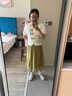 矜持范國(guó)風(fēng)新中式女裝連衣裙女2025新款夏季小清新綠色半身裙子減齡套裝 綠色【套裝】 M 【100-110斤】 曬單實(shí)拍圖