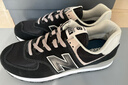 NEW BALANCE NB 574系列 經(jīng)典系帶復(fù)古運(yùn)動(dòng)休閑鞋男女款 元祖灰 ML574EVG ML574EVB-D 經(jīng)典黑 38.5 (腳長24cm) 曬單實(shí)拍圖