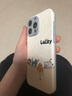 圣圖朗小羊皮可愛熊貓適用phone15promax蘋果14手機殼新款16pro情侶12男女生防摔11磨砂硅膠13全包保護套 小羊皮 -杏白底四只貓咪Lucky iPhone 15 Pro Max 曬單實拍圖