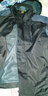 森州狼爪（SENZHOULANGZHUA） 沖鋒衣褲男三合一戶外加絨加厚工作登山服夾克抓絨衣內(nèi)膽 男-黑色+黑褲 L 曬單實(shí)拍圖