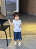 幼歌（YOUGE）【萊賽爾牛仔】嬰幼兒夏季親膚透氣中褲兒童七分牛仔褲潮 牛仔藍 90 cm 曬單實(shí)拍圖