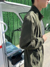 巧雅趣男款罩衣加大加肥無(wú)帽工作服新款防水防油大人大褂外穿春秋季圍裙 軍綠翻領(lǐng)立領(lǐng)款-5XL(180-210斤) 曬單實(shí)拍圖