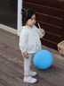 班喜迪【7A抗菌】女童褲子夏裝2025新款女寶寶薄款九分褲兒童夏季打底褲 灰色 80 曬單實(shí)拍圖