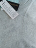 7A抗菌純棉基礎(chǔ)打底衫長袖T恤男-T25-01GG 灰色+白色 5XL 建議：185-200斤 曬單實拍圖