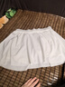 喬丹網(wǎng)球裙運動(dòng)裙半身裙女百褶裙夏季透氣速干高腰彈力短裙 喬丹白 2XL 曬單實(shí)拍圖