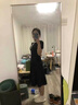 FSHE時(shí)尚洋氣休閑連衣裙夏2025新款淑女氣質(zhì)收腰顯瘦流行A字過(guò)膝長(cháng)裙 黑色[優(yōu)質(zhì)版] L _106-125斤 曬單實(shí)拍圖