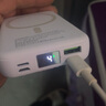 機番適用于蘋果華為小米vivoOPPO安卓大容量便攜磁吸充電寶magsafe無線快充自帶線可上飛機移動電源 白色自帶線款2萬毫安+數(shù)據(jù)線 標準 曬單實拍圖