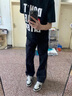 即勢(shì)三條杠條紋褲子男裝2025春夏季款降落傘兵沖鋒褲直筒休閑冰絲長(zhǎng)褲 黑色K31【側(cè)面有透氣孔】HMFS XL 【建議120-135斤】 曬單實(shí)拍圖
