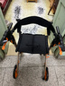 FZK+ 鋁合金老人助行器助步器老人購物車(chē)手推可坐折疊助行車(chē) 3105金色(腳踏款) 曬單實(shí)拍圖