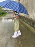 Tuban一次性防雨鞋套兒童成人防水防泥雨天加厚雨靴長(cháng)高筒獨立包裝雨靴 【小恐龍】?jì)和晷?0雙 20-35碼通用 曬單實(shí)拍圖