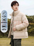 鴨鴨（YAYA）2024年冬季新款羽絨服男士立領(lǐng)顯瘦潮流舒適鴨絨保暖情侶款外套HY 青光黑色 3XL /190 曬單實(shí)拍圖