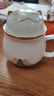 愛(ài)飾唯 招財貓泡茶杯子便攜式陶瓷辦公杯帶蓋過(guò)濾禮品禮品定制茶水分離 _貓辦公杯-優(yōu)雅白(便攜包) 曬單實(shí)拍圖