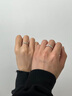 HR赫蓮娜情侶戒指對(duì)戒款一對(duì)小眾設(shè)計(jì)高級(jí)定情信物生日禮物送男女友 星戀月夜情侶對(duì)戒【送品牌禮盒】 曬單實(shí)拍圖