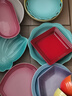 酷彩（Le Creuset）炻瓷歐式長(cháng)方形盤(pán)子25cm魚(yú)盤(pán)菜碟子方形碟彩色餐盤(pán) 橢圓形碟石英粉 25cm 曬單實(shí)拍圖