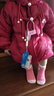 迪士尼女童羽絨服2023新款小童女孩加厚外套兒童女寶冬季中長(zhǎng)款洋氣冬裝 8375盤(pán)扣羽絨服 110 曬單實(shí)拍圖