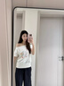 LDBE美式辣妹斜肩短袖t恤女夏季2025新款顯瘦設(shè)計感韓系露肩體恤上衣 白色 L 曬單實拍圖