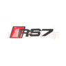 山頭林村適用于奧迪RS7車標(biāo)改裝 各種電動(dòng)車 綠源 新日小刀小牛 雅迪 臺鈴 金屬貼標(biāo)RS7黑色1條 曬單實(shí)拍圖