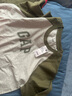 蓋璞Gap男女裝2026春季經(jīng)典款logo撞色插肩袖T恤725630 灰色 M (170/92A)亞洲尺碼 曬單實(shí)拍圖