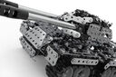 金屬拼裝機械模型合金兒童積木玩具拼插軍事坦克工程車(chē)男孩手工3D 雙炮坦克-969塊配件 高難度擰螺絲螺母生日禮物立體diy拼圖擺件 曬單實(shí)拍圖