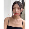 紀(jì)鉑梵品牌輕奢吊墜一路鹿有銀項鏈女生情人節(jié)禮物生日禮物鎖骨鏈女 藍(lán)皓【一鹿有你】項鏈 曬單實(shí)拍圖