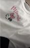 迪士尼寶寶女童t恤短袖夏季薄款純棉女孩半袖2025新款童裝時(shí)尚兒童夏裝上衣 迪抬眼K白 140 曬單實(shí)拍圖