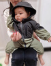 G.DUCKKIDS小黃鴨嬰兒衣服春秋季男寶寶連體沖鋒衣外套春裝防風嬰幼兒外出服 綠色 適合18-24度 90cm 建議9個月-1歲20-25斤 曬單實拍圖
