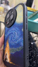 霸時(shí)代適用 iPhone12Promax手機(jī)殼蘋果12Promax保護(hù)套全包復(fù)古油畫軟殼小羊皮外殼女男款黑色篝火星空 曬單實(shí)拍圖