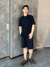 BOSS博斯【七夕節(jié)禮物】【100%棉】男士2025夏款徽標印花棉質(zhì) Polo 衫 001-黑色 M 曬單實拍圖