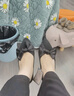 斯凱奇（Skechers）單鞋女士夏季涼鞋軟底一腳蹬淺口平底透氣外穿百搭瑪麗珍鞋158930 曬單實(shí)拍圖