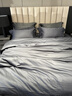 200支進(jìn)口長(cháng)絨棉四件套純棉全棉新款輕奢高級四季款床單被套床品4 云溪白【進(jìn)口埃及棉-奢柔親膚】 1.5米床單款（適合被芯200*230） 曬單實(shí)拍圖