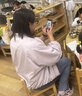 森馬外套女短款寬松純色夾克2025春秋復(fù)古休閑棒球領(lǐng)109125108005 曬單實(shí)拍圖
