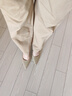 德瑪納【含天然亞麻】夏季通勤圓領(lǐng)開衫刺繡線衫絞花短袖針織衫女上衣 曬單實(shí)拍圖