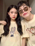 love legend尼克朱迪情侶裝夏季短袖t恤上衣兩件套裝班服定制學(xué)生半袖衣服 灰綠色+灰綠色 M 男+S女 曬單實(shí)拍圖