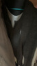 BASIC HOUSE/百家好輕奢v領(lǐng)假兩件長袖t恤女2025春季新款修身顯瘦撞色打底衫 深灰色 M 曬單實拍圖