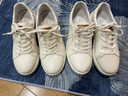 拔佳（Bata）小白鞋女春季商場新款通勤牛皮厚底透氣運動板鞋WRV72AM4七夕 米白 37 曬單實拍圖
