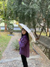 左都（ZUODU）遮陽(yáng)傘防曬防紫外線(xiàn)太陽(yáng)傘女卡片傘便攜小巧超輕口袋傘晴雨兩用傘 【翠娟】實(shí)木手柄+專(zhuān)業(yè)防曬 曬單實(shí)拍圖