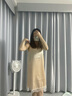 妙奕嘉性感吊帶冰絲睡衣女蕾絲睡裙床上攻速裙家居服約會(huì)戰(zhàn)袍誘惑高級(jí) 蕾絲睡裙香檳色【單裙】 L 【建議80-110斤】 曬單實(shí)拍圖